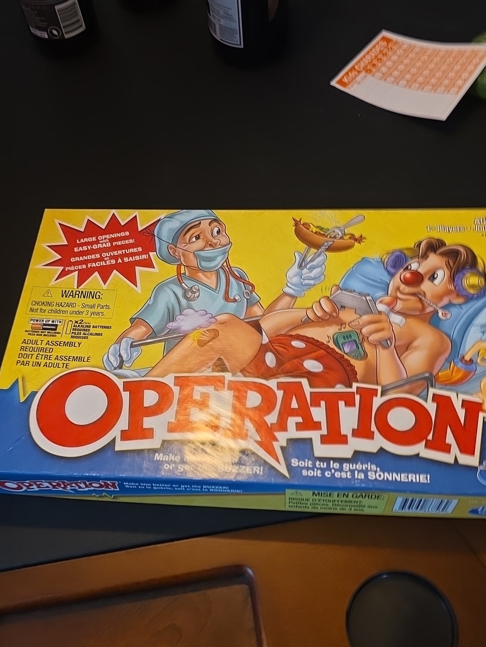 Milton Bradley Operation Classic Kids Game - Yellow Box